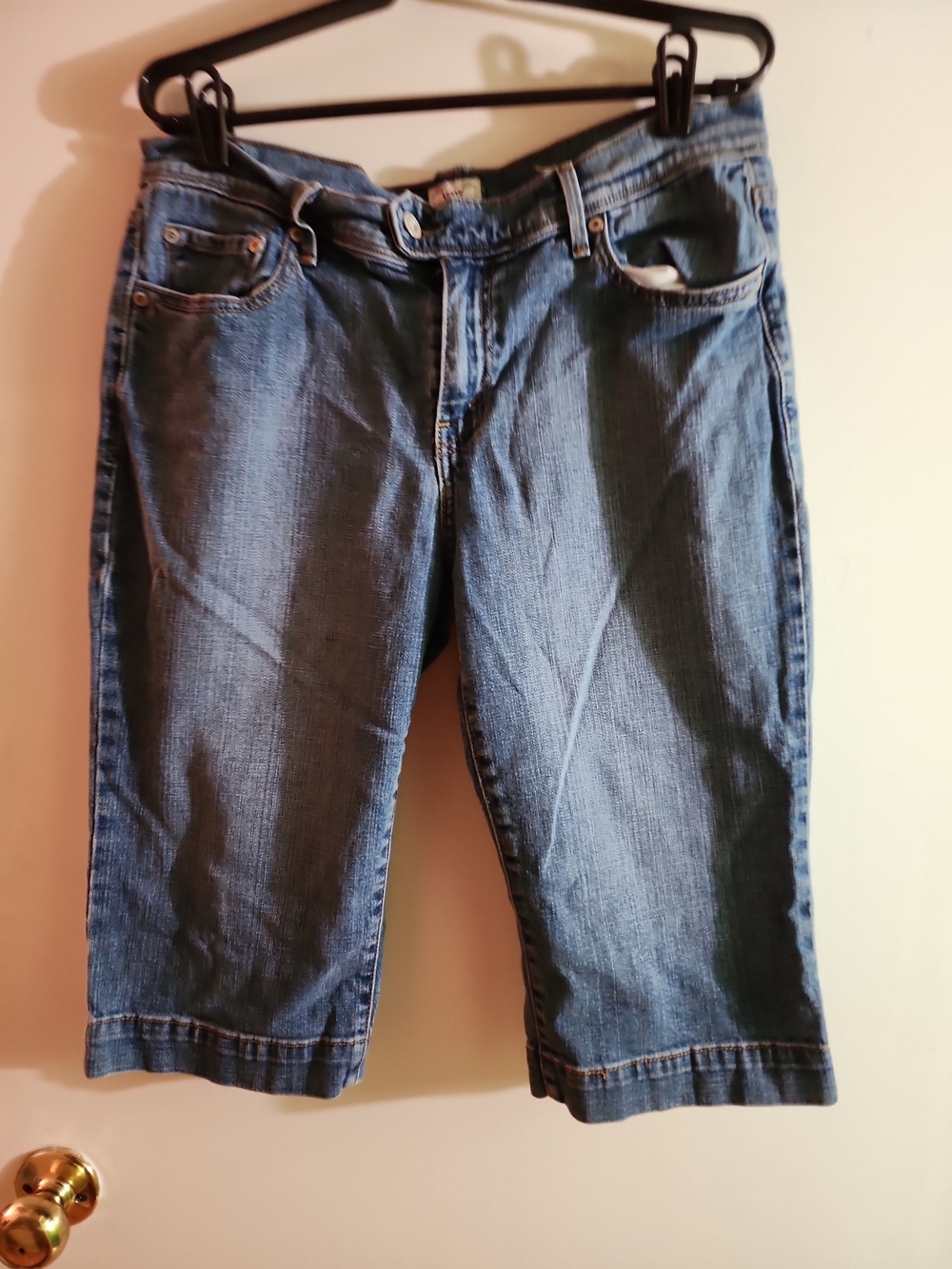 Levi's 515 Blue Denim Capris